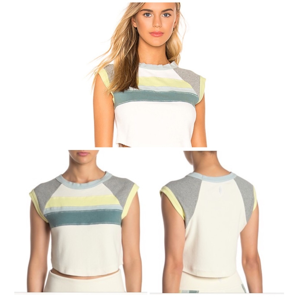 NWT Free People Movement Rosa Surfer Seaglass Tee